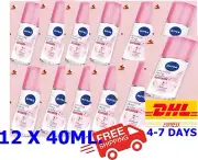 12X Nivea Roll-On Deodorant Whitening Deep Serum White & Firm Sakura Female 40ml