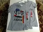 New Choose One Size Paul Frank Tee shirt gray sequins J'adore for girls
