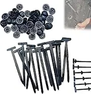 Nylon Universal Cable Tie Buckle, 20/50/100 PCS Pin and Button Zip Ties Self Locking, Bumper Retainer Clips Car Plastic Rivets Fasteners for Car Daily Repair (20pcs)
