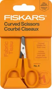 Fiskars Curved Detail Scissors No. 4-4" Orange Handle 5A002FK8-1GGZ7