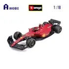 Bburago Licensed 1:18 Scale Ferrari Racing F1 75 Sainz #55 2022 Diecast Model Ca