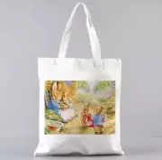 Peter Rabbit Cute Canvas Shopping Bag Reusable Tote Bag
