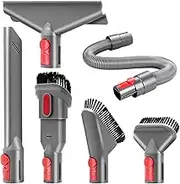 Charlux Vacuum Attachment Kit 6-Piece Cleaning Tools Bundle for Dyson V15, V12, V11, V10, V8, V7, Gen5 Models Detect Cyclone Torque Drive Absolute Animal Trigger Cordless Vacuum Cleaner Accessories