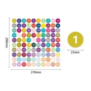 10 Sheets 1-100 Consecutive Number Sticker Small Round Adhesive Numbered Label