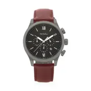 Tensity Chronograph Water Resistance Canvas Band Analogue Watch 7725WB - Brown