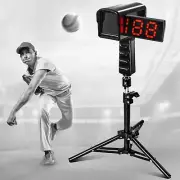 Baseball Radar Gun with Tripod,LED+LCD Larger Display, Speed Radar Gun for Baseb