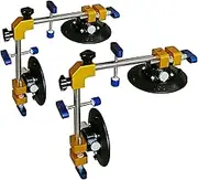 ZUOS Right Angle 90 Degree Countertop Seam Setter with 6" Suction Cup for Seam Joining & Leveling/Professional Countertop, granite， Stone, Marble Slab Installation. (2 PACK)