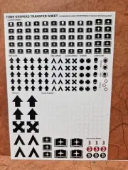 40k Space Marines Transfers/ Decal Sheet. Exclusive Promotional Tome Keepers OOP