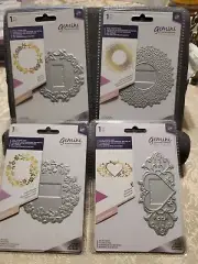 Crafters Companion MonogramsFoil Press Foil Stamp Dies Set Of 4