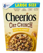 Cheerios Oat Crunch Oats & Honey Cereal 18.2 oz General Mills