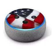 Vinyl Decal Skin for Amazon Echo Dot 3rd Gen - US Flag
