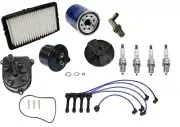 For Honda Accord 2.2-Liter OEM Tune Up Kit Filters PCV Cap Rotors Wires Plugs (for: Honda)