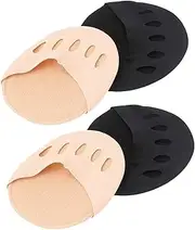 MOLUCKFU Finger Socks Breathable No Show Half Socks Peep Toe Design for Men Women Forefoot Support