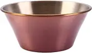 OFFSCH 1PC 304 Stainless Steel Seasoning Dish Large Appetizer Plates for Dipping Sauces for Home Dining Restaurants and Catering Rose