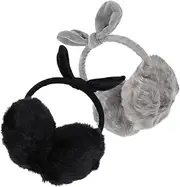 [WOFASHPURET] Djustable Plush Earmuffs Winter Warm Ear Covers for Women/girls Noise Isolating Ear Muffs Windproof for