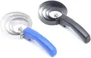 2Pack Stainless Steel Horse Comb Set with Touch Grip, Horse Sweat Cleaning Tool, Random Color, Fine Workmanship