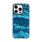 iPhone 16 Pro Clear Case MagSafe Compatible Floating People #1