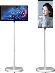 21.5-inch Mobile Smart TV with 180° Rotating Touch Screen Android 13 Ultra-Thin Tablet, 6G+128G Running Memory, Built-in 18000mAh Large Battery Power Supply, Front 8MP Beauty Camera