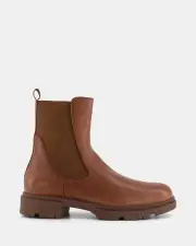 Shelly Shen Throne /Cognac Leather Womens Boots 37