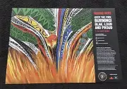 NAIDOC WEEK JULY 2024 POSTER…KEEP THE FIRE BURNING ! BLAK,LOUD AND PROUD