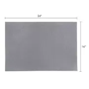 Mega Crafts - 16" x 24" Metallic Glitter EVA Foam Sheets - Silver, 6PCS