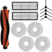 11Pcs Replacement Parts for Dreame l10s Ultra/ L10s Pro/ L10 Prime/ L10 Ultra Robot Vacuum Cleaner Accessories Kit,1 Main Brush,2 HEPA Filters,4 Mop Pads,4 Side Brushes