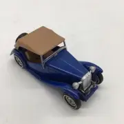 VNTG 1977 Matchbox Models Of Yesteryear MG TC Car: Scale 1/35, Blue/ Brown
