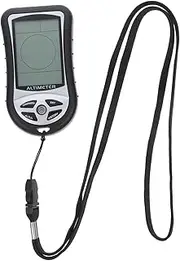 Black Handheld Weather Station Abs Pocket Compass for Men Handheld Altimeter Barometric Pressure Electronic Component