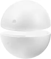Tofficu White Foam Balls, 15cm Half Round Polystyrene Balls Round Spheres Hollow Foam Ball Smooth Polystyrene Spheres Christmas Craft Ball for DIY Home Craft Project