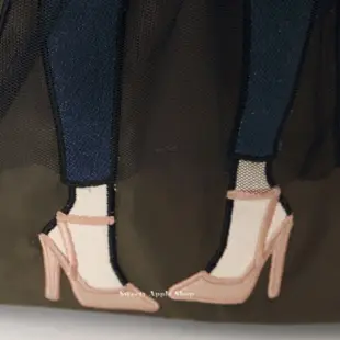 mis zapatos【 TW SAS日本限定 】美腳包 牛仔褲紗裙高跟鞋版 背帶 手機包 / 側背包 / 斜背包