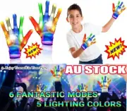 Flash House LED Gloves Flashing Finger Light Up Rave Party Glow In the Dark HG