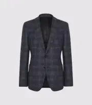 NEW Reiss Men's Chay Prince Notch Blazer Jacket - Navy - 36R
