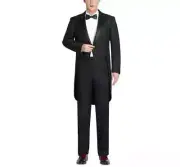 Men's Classic Fit Tuxedo Peak Lapel Full Dress Suit All Sizes
