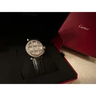 Cartier pasha 法國限定滿鑽面盤 井字後鑲鑽錶 36mm 機械錶