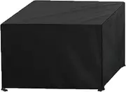 Outdoor Furniture Covers Waterproof 90x90x90cm, Patio Table Covers Square, Tough Canvas, Dining Table Set, Windproof, for Bad Weather Rain Winter Snow