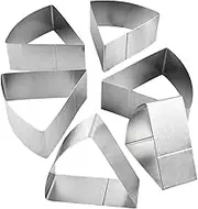 Cheesecake Slicer | Pizza Cutter Tool - Stainless Steel Pancake Divider for Home Festival Celebrations, 6-Grid Cake Slicer