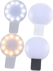 Mipcase 4 pcs Portable Nurse Light Rechargeable Clip Badge Light for Easy Access Purse for Nighttime Use Warm Eye Friendly Illumination