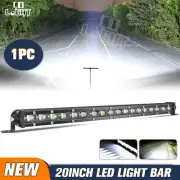 20" inch Slim LED Work Light Bar Spot Flood Combo For SUV ATV Offroad Truck 22"