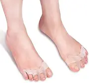 Soft Gel Toe Spacers, Toe Spacers for Bunion Relief, Gel Toe Separators, Toe Spacers, Toe Stretchers for Men and Women, Easy to Wear in Shoes