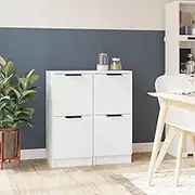 Sideboards 2 pcs White 30x30x70 cm Engineered Wood Dining Storage