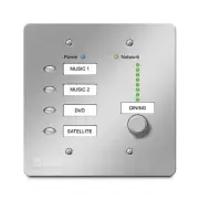 Atlas Sound BBWP-S4K1W Wall plate DSP Controller 4 Buttons and 1 Level Control