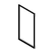 Whirlpool W11544658 Gasket-Door Rc Bl 1/2" Rubber Door Seal
