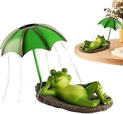 Solar Frog Figurines for Gardens, Decorative Solar Frog Statues, Frog Statues for Outdoor Decor, Solar Frog Ornaments for Yard, Solar-Powered Frog for Garden Decor, Frog Garden Statue with Solar Light