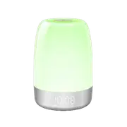 Bebcare Lola Portable Night Light and Clock with Sunrise Mode, Adjustable Brightness, Multi-Color Lighting, Alarm Clock, Travel Size, Plug-in Only, USB Type-A, Nursery and Bedroom
