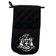 Samura Head - Novelty Double Mitt Oven Gloves Double Kitchen Chef BBQ Mitts