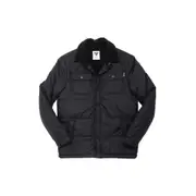 Fallen Footwear Men 100% Nylon Lamb Jacket Button Closure Black