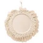 Wall Mirror Handwoven Fringe Set for Apartment Living Room Bedroom Baby Nursery