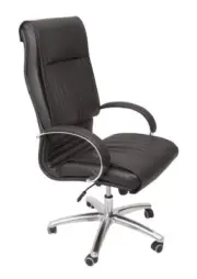 New Rapidline Large Executive Office Chair High Back Seating PU Black CL820