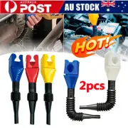 2pcs Flexible Draining Tool Snap Funnel, Multi-Purpose Flexible Fold Oil FunneWH