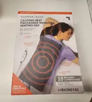 Calming Heat Massaging Weighted Heating Pad Model CH2 by Sharper Image- Weighted